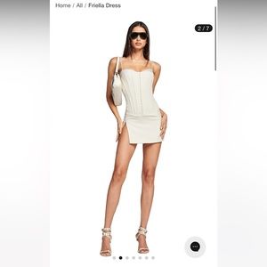 IAMGIA Friella Corset Mini Dress (off white)